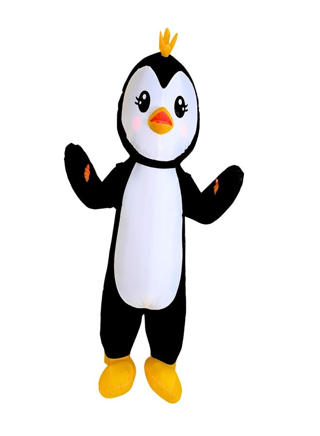 PTS Inflatable Costume Kid, Blow Up Penguin Costume for Halloween Inflatables Cosplay Party - Image 1